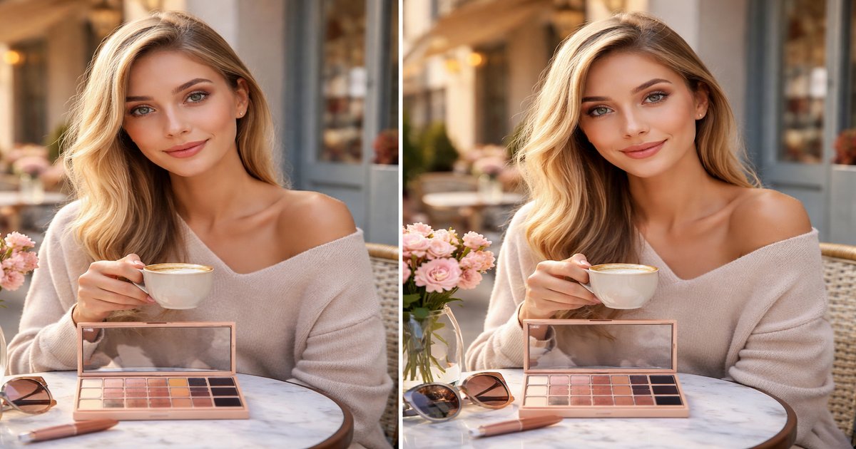 makeup revolution eyeshadow in use