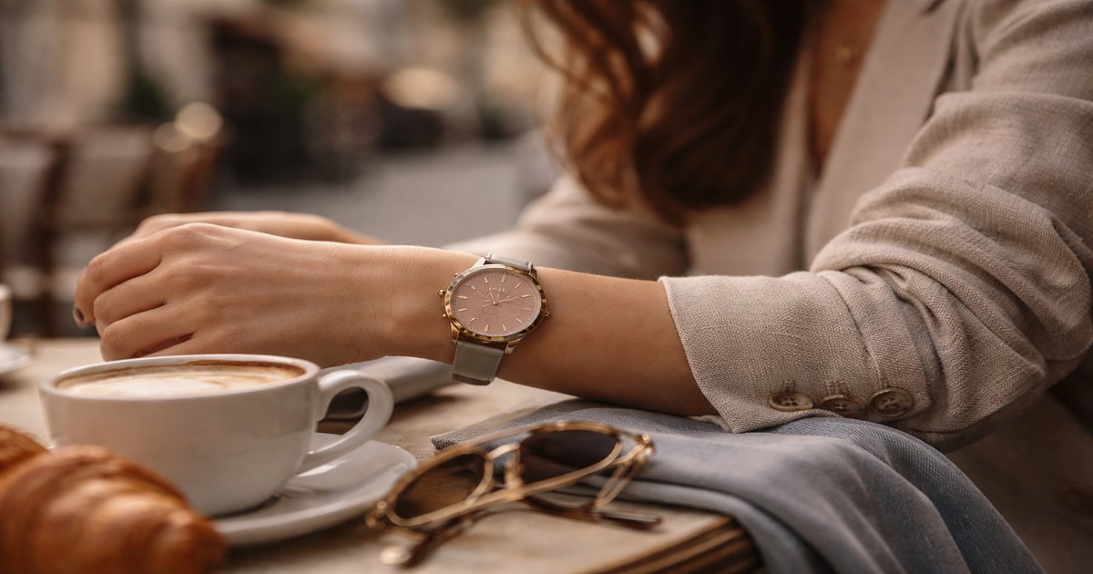 timex watch in use