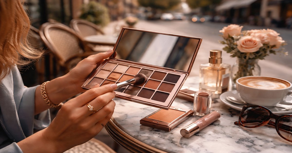 revolution makeup in use
